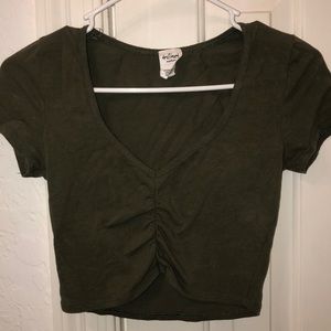 Olive Green Croptop